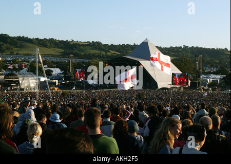 Festival de musique de Glastonbury Pilton Farm Somerset en Angleterre Banque D'Images