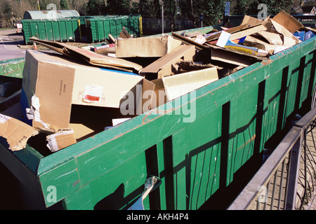 Bennes de recyclage Banque D'Images