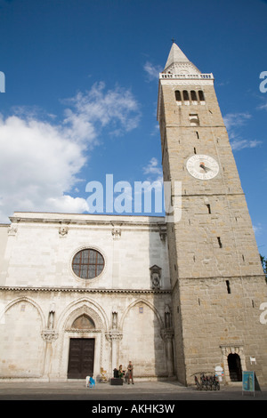 Cathédrale de Saint Nazaire de Titov Trg Koper Slovénie Banque D'Images