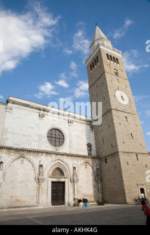 Cathédrale de Saint Nazaire de Titov Trg Koper Slovénie Banque D'Images