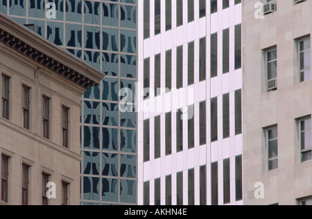 Le contraste des périodes et styles architecturaux à Providence Rhode Island USA Banque D'Images