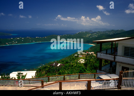 Magens Bay Magens, Plage, Vue de Drakes, Seat, Saint Thomas, saint Thomas, United States, Îles Vierges, USVI Banque D'Images