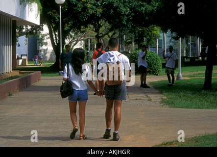 Portoricains, portoricain, les étudiants du collégial, les étudiants universitaires, étudiants, campus, Université de Porto Rico, mayaguez, Puerto Rico Banque D'Images