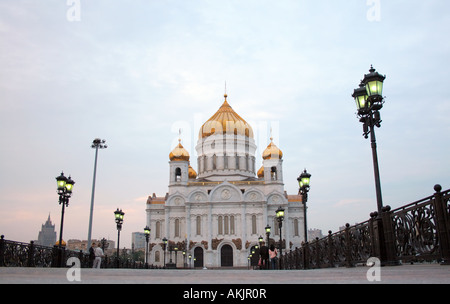 Cathédrale de Christ le Rédempteur Moscou Russie Banque D'Images
