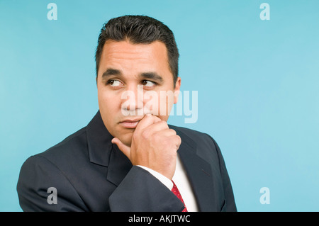 Portrait of young businessman sérieux Banque D'Images