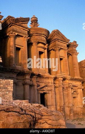 La Jordanie, site archéologique de Pétra, classé au Patrimoine Mondial par l'UNESCO, le Dier Banque D'Images