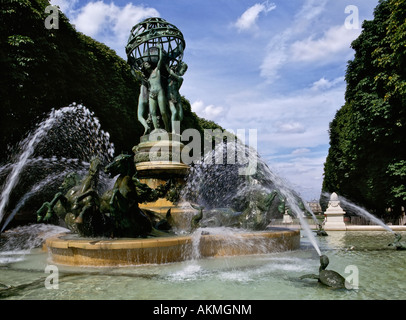 Fontaine de l'Observatoire Paris France Banque D'Images