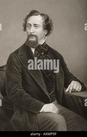 Charles John Huffam Dickens, 1812 - 1870. La romancière anglaise. Banque D'Images