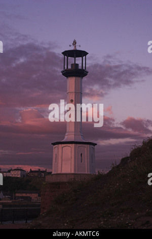 Phare au coucher du soleil bristol uk Banque D'Images