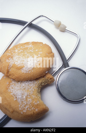 Sugar Cookies and stethoscope Banque D'Images