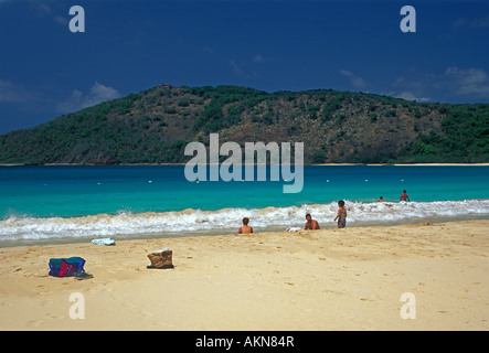 Flamenco Beach, l'île de Culebra, Puerto Rico, Antilles Banque D'Images