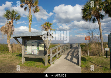 William Bartram Piste à Paynes Prairie au sud de Gainesville, Floride USA Banque D'Images