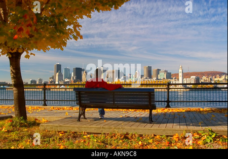 Ile Sainte-Hélène, Vieux Port, Parc des Iles, Vieux Montréal, le centre-ville, Montréal, Québec, Canada Banque D'Images