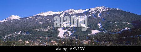 De Ski sur le mont Blackcomb dans la station de ski de Whistler British Columbia Canada Banque D'Images