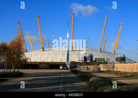 O2 arena lieu de divertissement musique Millenium Dome par tamise à l'est de Greenwich London England uk go Banque D'Images