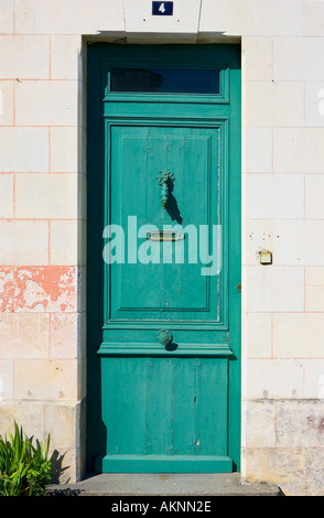 Porte traditionnelle Ile De Re France Banque D'Images