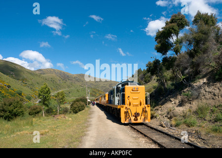 Taieri Gorge Railway de Dunedin, Otago, île du Sud, Nouvelle-Zélande Banque D'Images