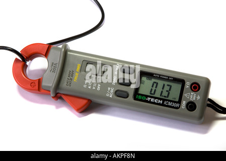 Multimètre pince avec câble Banque D'Images