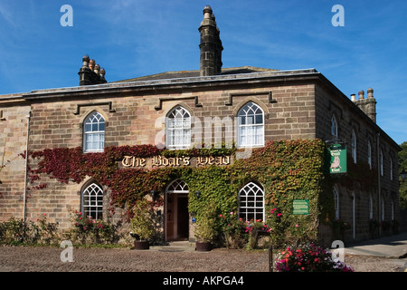 La tête de sanglier Hôtel Public House dans Ripley entre Ripon et Harrogate North Yorkshire Angleterre Banque D'Images