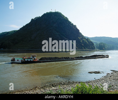 St Goarshausen, Loreleyfelsen bei Rhein, Rheinland-Pfalz Banque D'Images