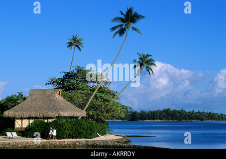 La France, la Polynésie française, archipel de la société, îles du Vent, Moorea, l'Intercontinental Resort Banque D'Images