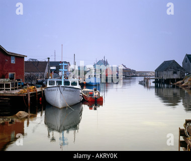 Célèbre village de pêcheurs de Peggys Cove de villages de pêcheurs sur la côte Est du Canada Nouvelle-écosse;Canada Banque D'Images