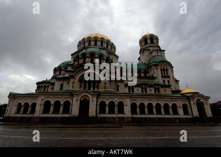 La cathédrale Alexandre Nevski au Parlement Narodno Sabranie Square, Sofia Bulgarie Banque D'Images