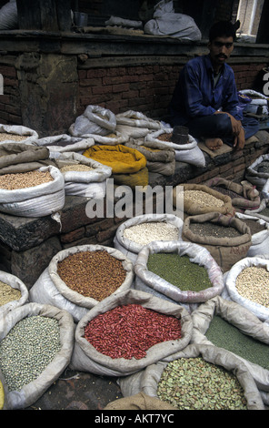 Marché de Katmandou au Népal Banque D'Images