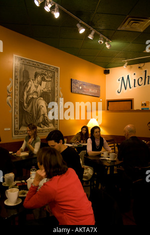 Coffee shop à Madison au Wisconsin Banque D'Images