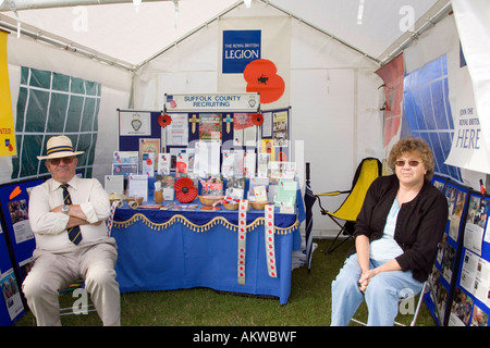 The Royal British Legion stall, août 2006 Royaume-Uni Banque D'Images