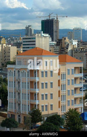 Bâtiment rénové du centre-ville de Beyrouth Liban Banque D'Images