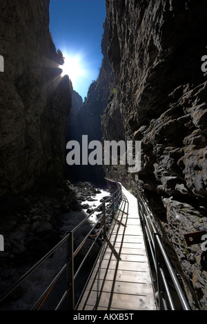 Gorges du glacier de Grindelwald, Oberland Bernois, Berne, Suisse Banque D'Images