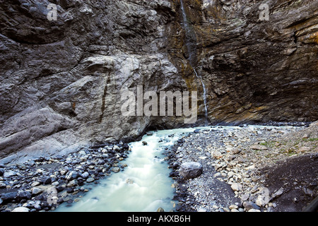 Gorges du glacier de Grindelwald, Oberland Bernois, Berne, Suisse Banque D'Images