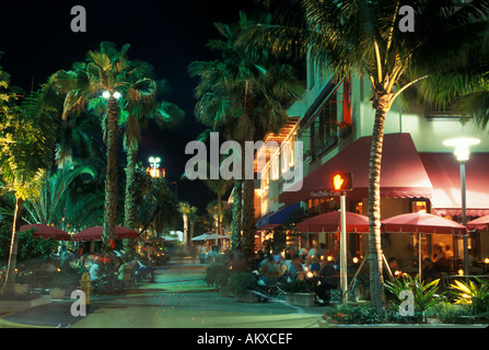 Van Dyke Cafe de Lincoln Road South Beach' Banque D'Images