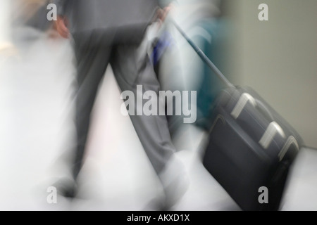 Businessman with suitcase Banque D'Images