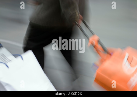 Businessman with suitcase Banque D'Images