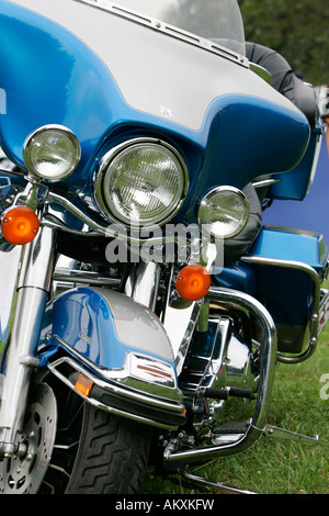 E-Glide Harley Davidson, détail. Banque D'Images