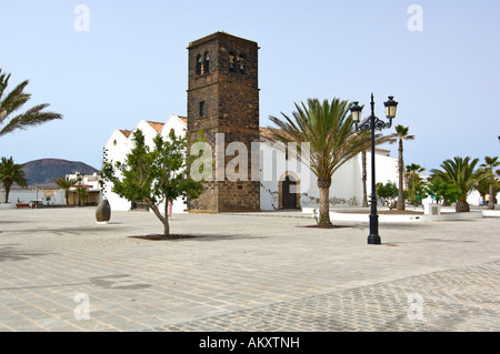 'L'église Nuestra Señora de la Candelaria", la Lajita, Fuerteventura, Îles Canaries, Espagne Banque D'Images