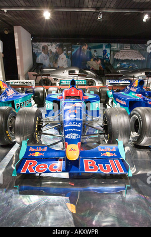 Voitures de course de Formule Un dans la Verkehrshaus der Schweiz, Lucerne, Canton de Lucerne, Suisse Banque D'Images