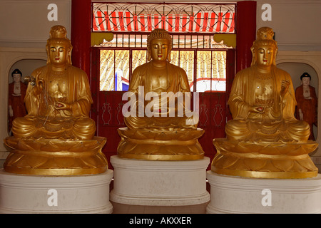 Statues de Bouddha dans le temple de Kek Lok Si, Penang, Malaisie Banque D'Images