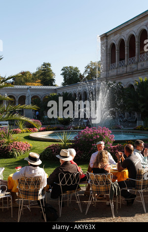 Jardin spa, Bad Kissingen, Rhoen, Franconia, Bavari, Allemagne Banque D'Images