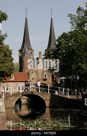 Oostpoort, (Porte Est) à Delft , Pays-Bas Banque D'Images