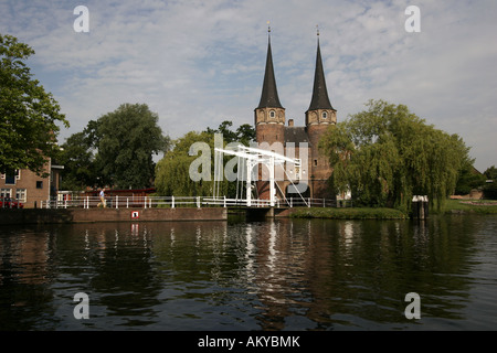 Oostpoort, (Porte Est) à Delft , Pays-Bas Banque D'Images