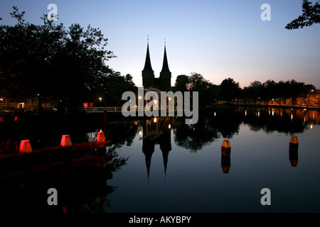 Oostpoort, (Porte Est) à Delft , Pays-Bas Banque D'Images
