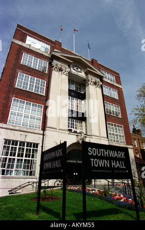 Vue générale du conseil de ville, Southwark Southwark, dans le sud-est de Londres, au Royaume-Uni. Banque D'Images