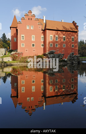 Le château de Cervena Lhota, sud de la Bohême, République Tchèque Banque D'Images