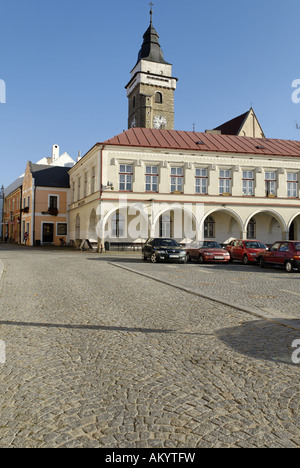 Centre historique de la vieille ville de Slavonice, South Moravia, République Tchèque Banque D'Images