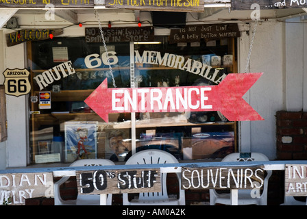 Shop dans Seligman sur la Route 66, Arizona, USA Banque D'Images