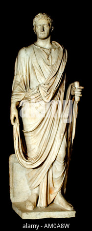 L'empereur Auguste (octave), régna 27 BC-14 ANNONCE Rome Italie Italien Roman Banque D'Images