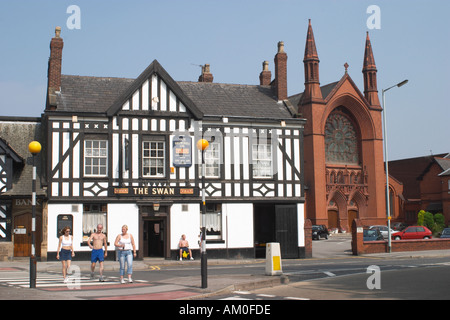 Le Swan, edgeley, Stockport. Banque D'Images